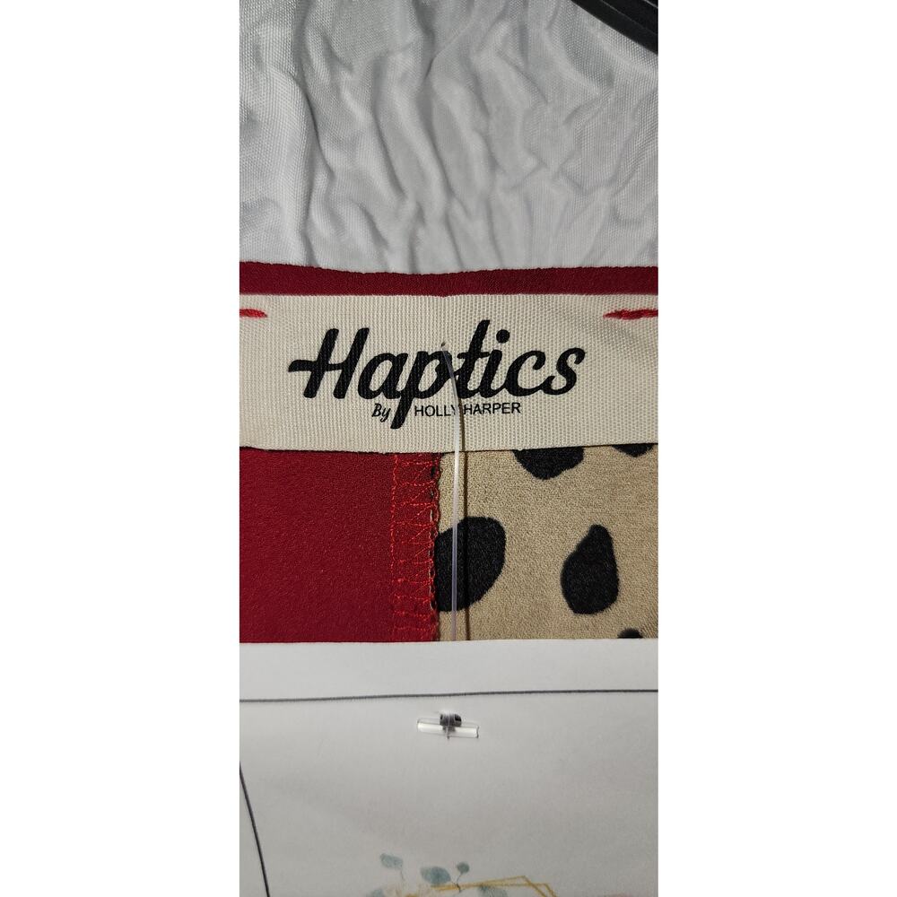 Haptics red and‎ leopard blouse 3x - Picture 6 of 7